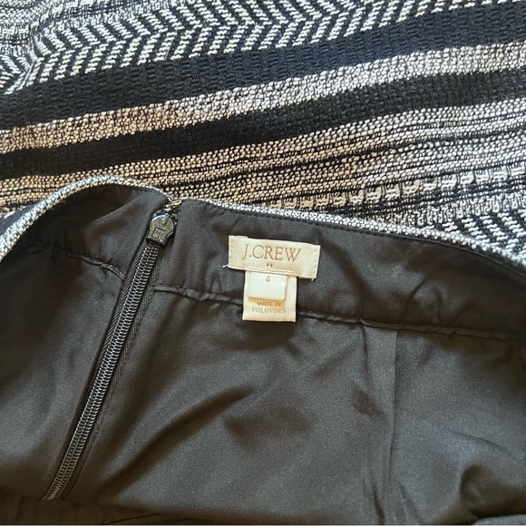 J. Crew Woven Asymmetrical Patterned Pencil Professional Work Skirt - Picture 5 of 5